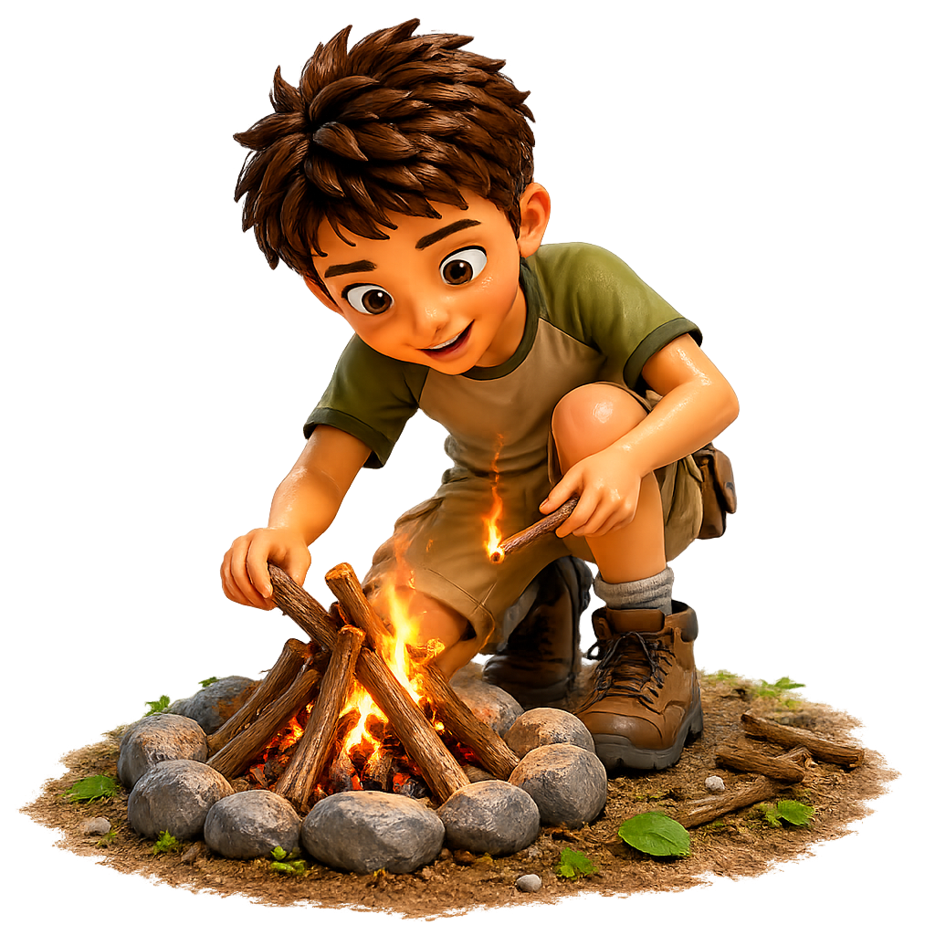 make a campfire