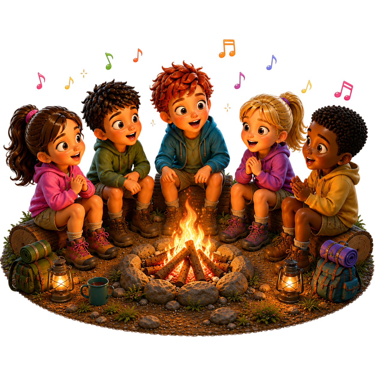 sing songs by the campfire