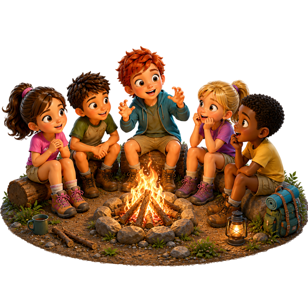 sit around the campfire